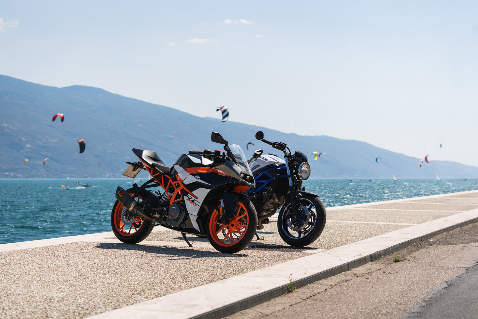 Motorräder auf Tour am Gardasee